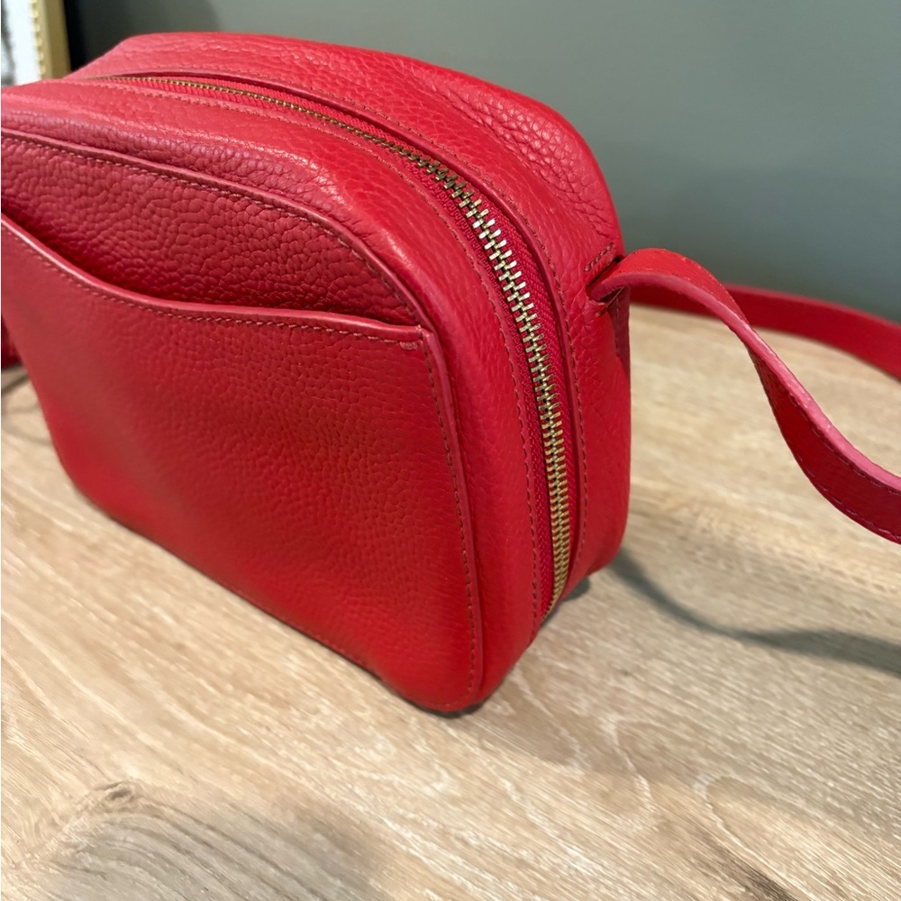 Red Leather Cuyana Crossbody Bag/Purse - Picture 2 of 7